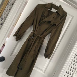 ZARA Dark Olive Trench Coat